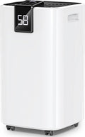 4,000 Sq.ft Dehumidifier for Basement, 45 Pint Dehumidifiers for Home with Drain Hose, Smart Humidity Control, Auto Defrost, Auto Restart, 24H Timer, for Bedroom, Bathroom, RV, Garage