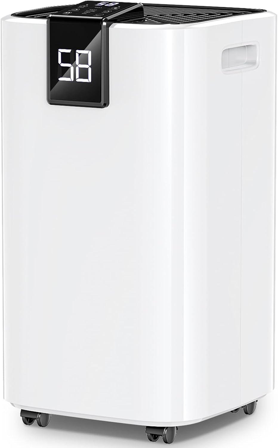 4,000 Sq.ft Dehumidifier for Basement, 45 Pint Dehumidifiers for Home with Drain Hose, Smart Humidity Control, Auto Defrost, Auto Restart, 24H Timer, for Bedroom, Bathroom, RV, Garage