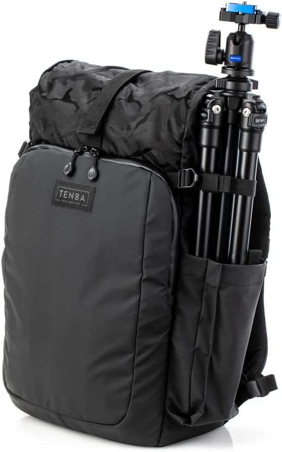 Tenba Fulton v2 14L All Weather Backpack for Mirrorless and DSLR cameras and lenses – Black/Black Camo (637-735)