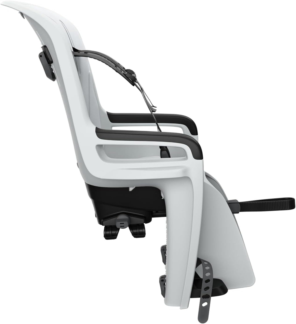 Thule RideAlong 2 Child Bike seat, 3-Point Harness, Childproof Buckle, Adjustable footrests, Machine Washable pad