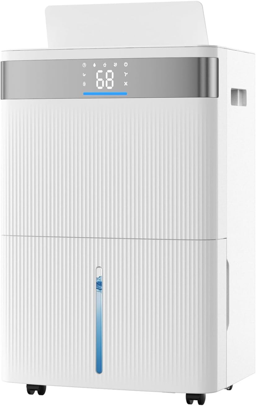 VEVOR 80 Pints Dehumidifier for Home & Basement, 4500 Sq.Ft Large Coverage, Drain Hose for Commercial & Industrial Use, Smart Humidity Control, Low Noise for Warehouses, Bathroom, Bedrooms & Storage