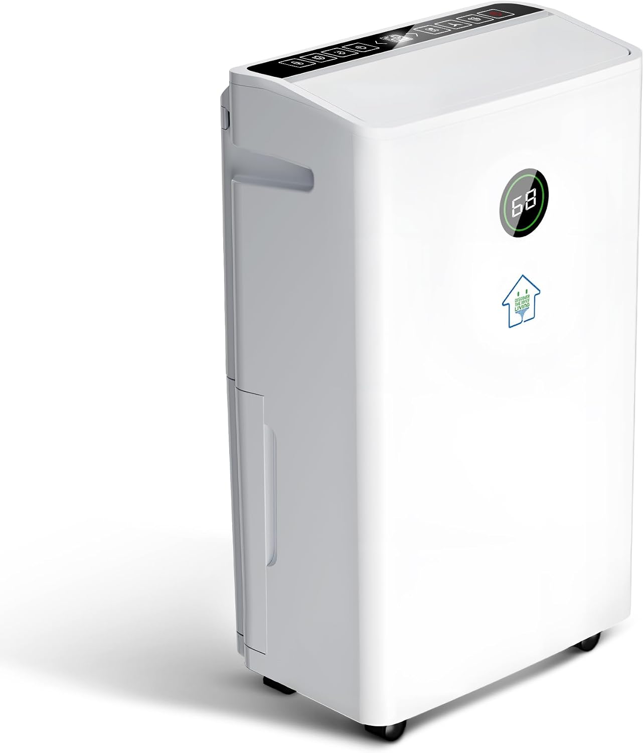 6,500 Sq.Ft Dehumidifier with Drain Hose, 60 Pints Narrow Dehumidifiers for Basement Bedroom Bathroom Large Room Home – Smart Humidity Control, 3 Modes, Dry Clothes, 24H-Timer, Auto Defrost