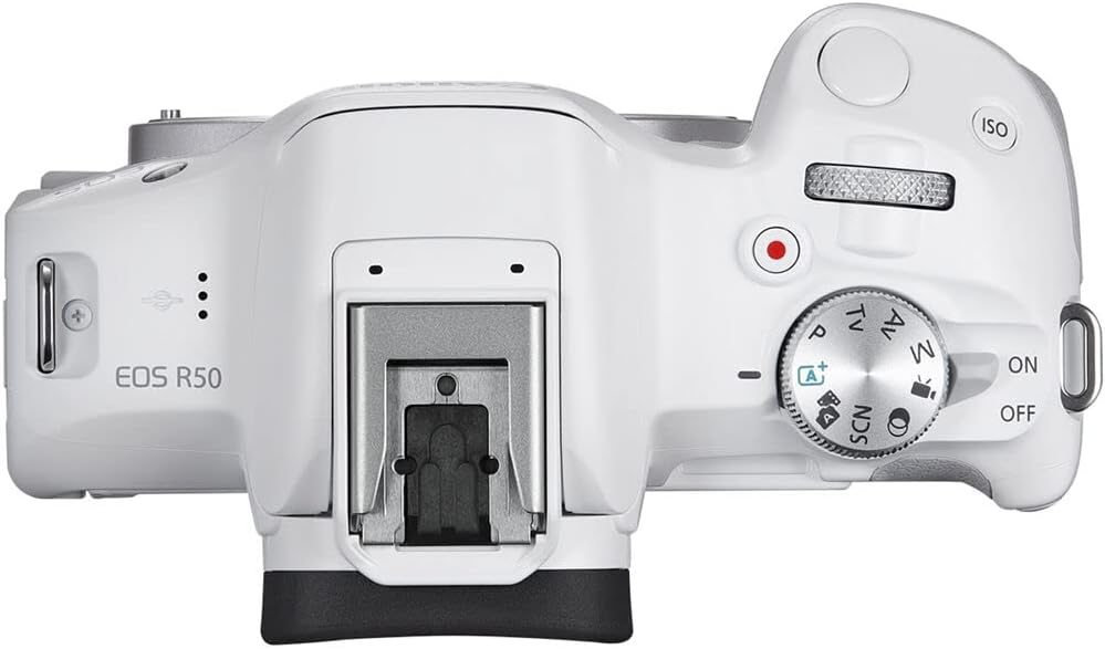 Canon EOS R50 Mirrorless Camera Kit – APS-C RF Camera with 18-45mm Lens, 4K Video, Dual Pixel AF II & Vari-Angle Touchscreen (5812C012) + Shoulder Bag + 64GB Memory Card