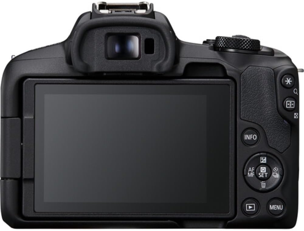 Canon EOS R50 Mirrorless Camera with 18-45mm Lens (Black) Bundle with 64GB Memory Card + Canon 200ES EOS Shoulder Bag (3 Items)