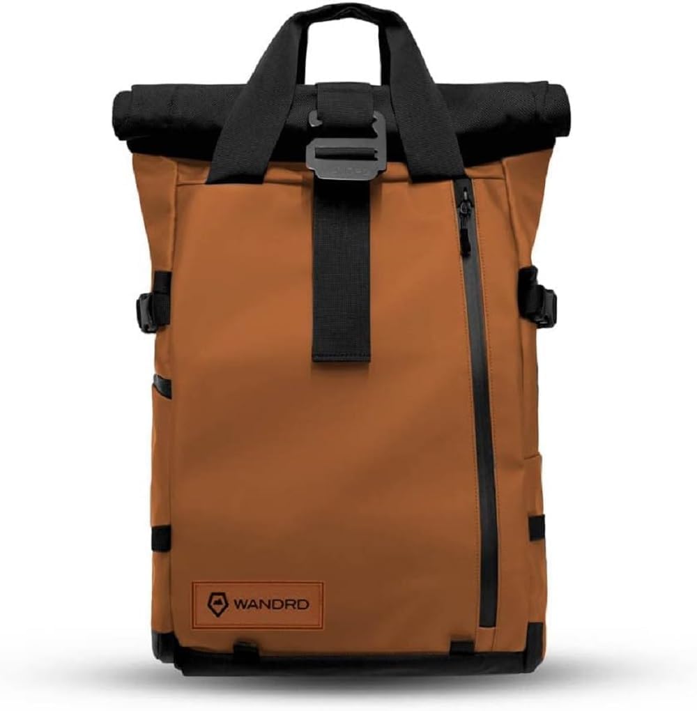 WANDRD PRVKE 31L Photography Bundle: Weather-Resistant Travel & Camera Backpack with Laptop Sleeve, Quick Side Access, Clamshell Opening – Ideal Photography & Travel Bag (Sedona Orange)