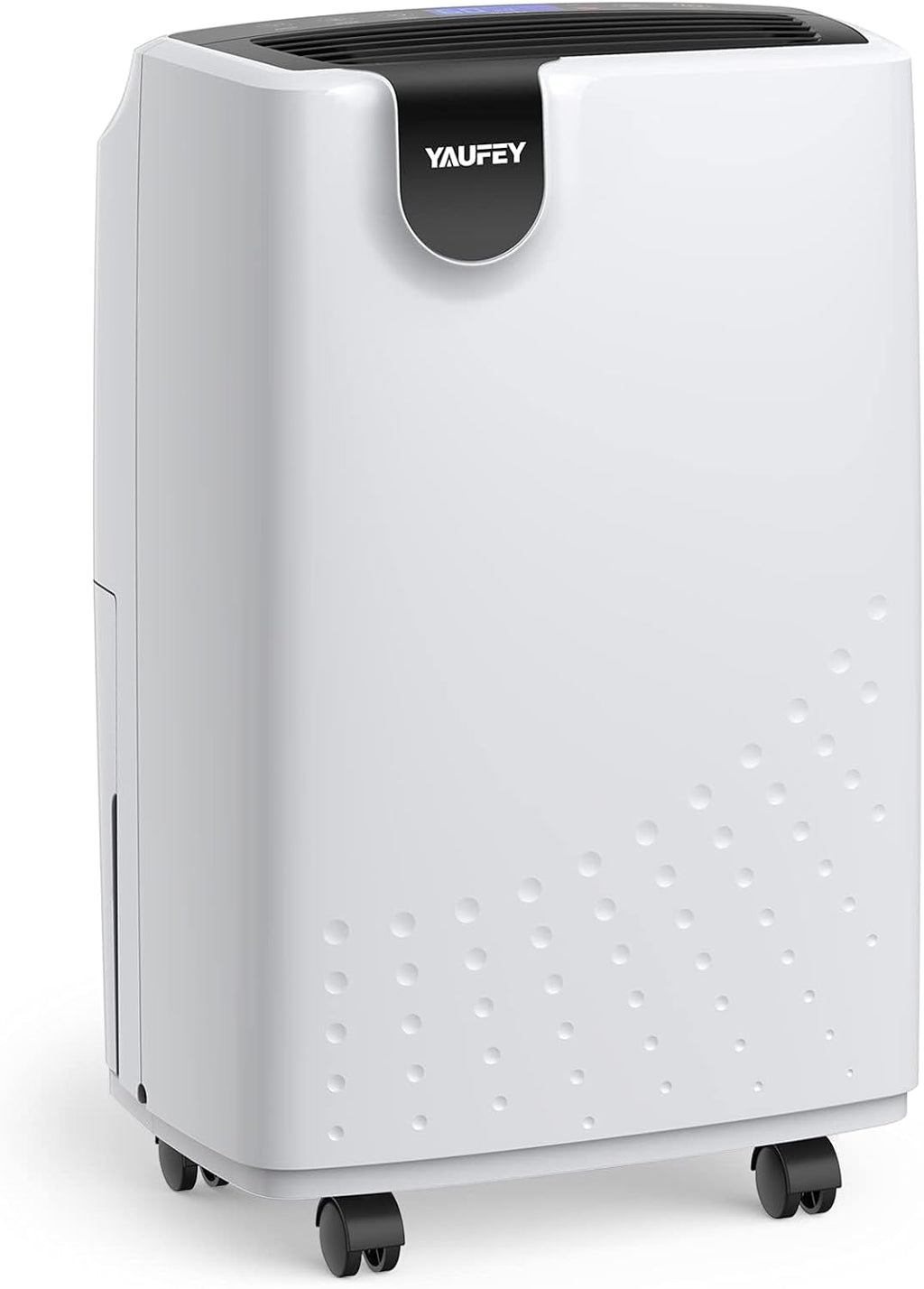 Yaufey 2500 Sq. Ft Dehumidifier for Home and Basements with Auto or Manual Drainage, 0.48 Gallon Water Tank Capacity -Low Noise and 24 Hr Timer