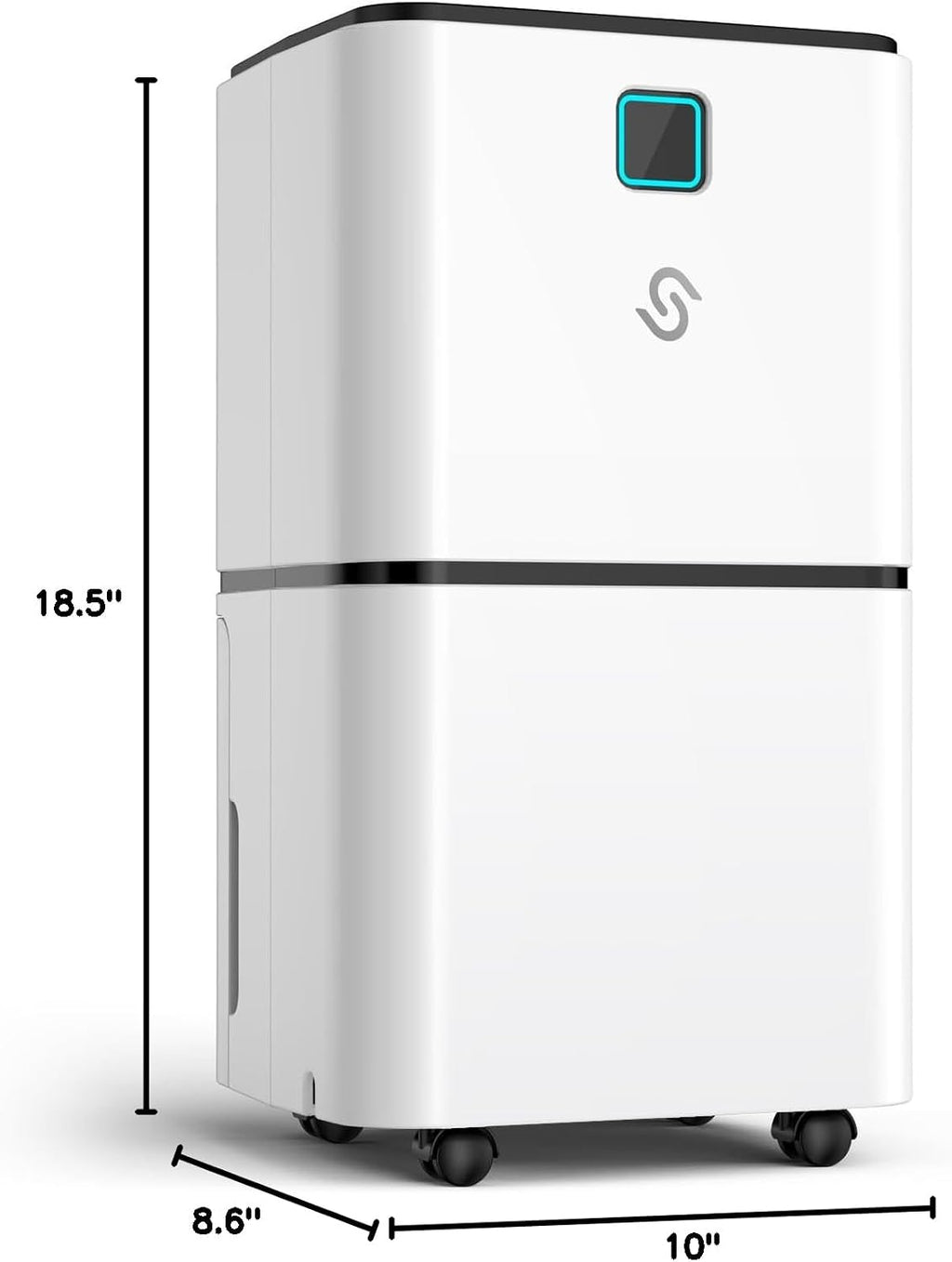 2000 Sq. Ft Dehumidifier for Home/Basement, 30 Pints 36 dB Dehumidifiers for Bedroom/Bathroom With Drain Hose LED Intelligent Humidity Light