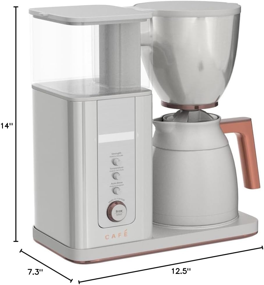 Café Specialty Drip Coffee Maker | 10-Cup Insulated Thermal Carafe | WiFi Enabled Voice-to-Brew Technology | Smart Home Kitchen Essentials | SCA Certified, Barista-Quality Brew | Stainless Steel