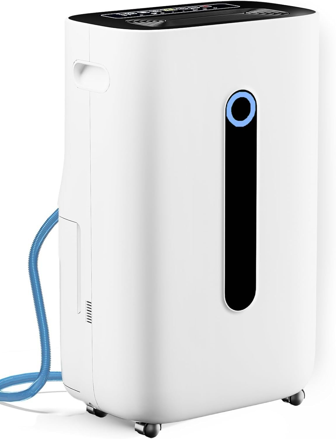 5,000 Sq.Ft 2025 Dehumidifier 80 Pint/Day Dehumidifier for Basement, Bedroom, Home, Bathroom, Smart Compressor Dehumidifier with Drain Hose, Intelligent Humidistat 24H Timer,Child Lock,Defrost,Silent