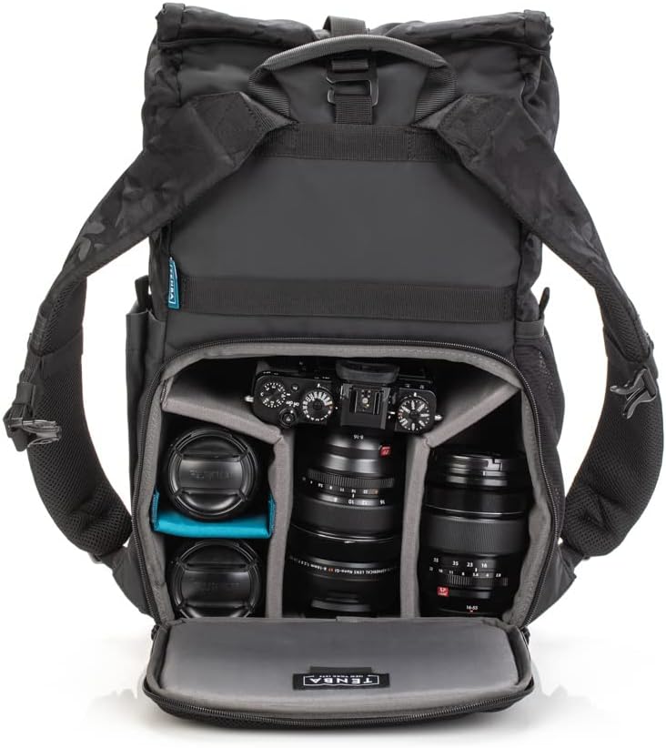 Tenba Fulton v2 14L All Weather Backpack for Mirrorless and DSLR cameras and lenses – Black/Black Camo (637-735)