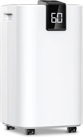 4000 sq.ft Dehumidifier for Basement, Trazico 45 Pint Dehumidifiers for Home with Drain Hose, Smart Humidity Control, 24H Timer, Auto Defrost, Ideal for Large Room, Bathroom, Bedroom, Garage, Black