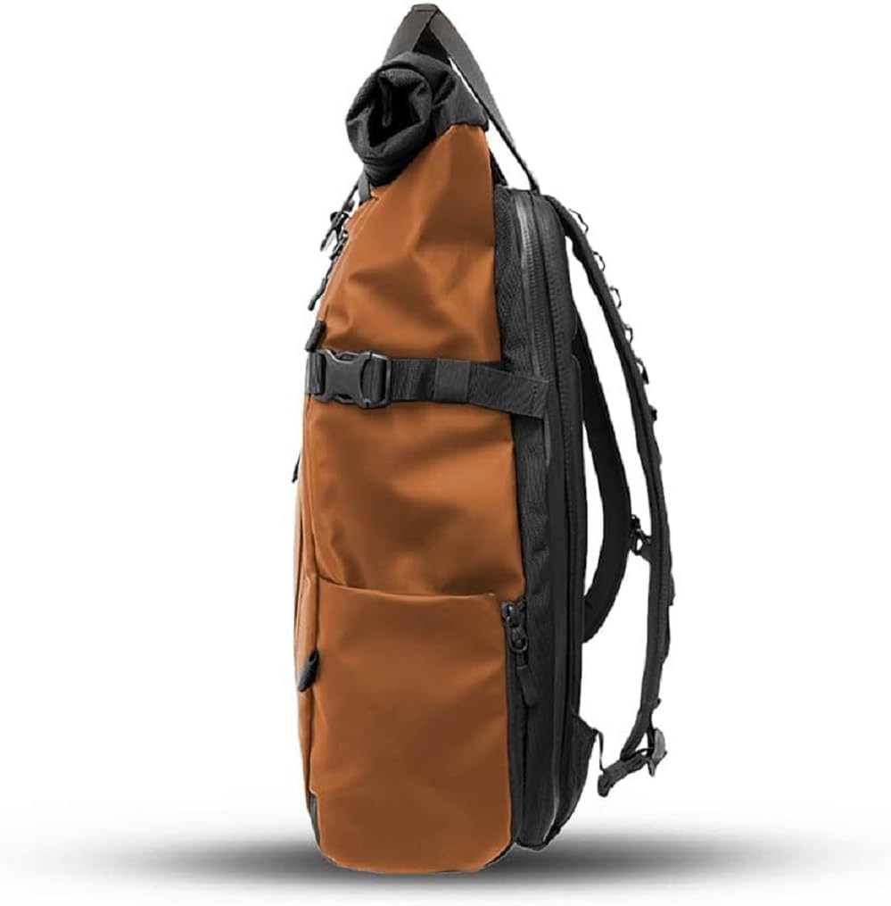 WANDRD PRVKE 31L Photography Bundle: Weather-Resistant Travel & Camera Backpack with Laptop Sleeve, Quick Side Access, Clamshell Opening – Ideal Photography & Travel Bag (Sedona Orange)