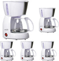 Brentwood 4-Cup Coffee Maker (White) (Pack of 5)