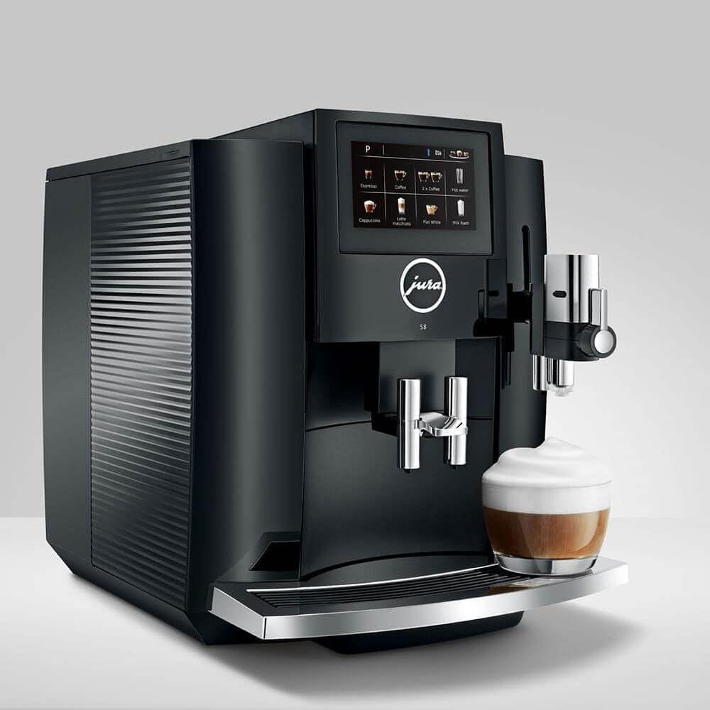Jura 1535899 S8 Automatic Coffee and Espresso Machine - Piano Black - Recertified