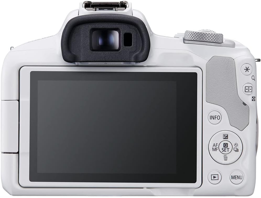 Canon EOS R50 Mirrorless Camera Kit – APS-C RF Camera with 18-45mm Lens, 4K Video, Dual Pixel AF II & Vari-Angle Touchscreen (5812C012) + Shoulder Bag + 64GB Memory Card