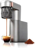 C1 Compact Mini Espresso Machine with Ground Coffee, Rechargeable Portable Espresso Maker, Electric Small Espresso Machine for Travel RV Car Camping Hiking Office Home Use Coffee Maker with Rich Crema