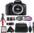Canon EOS 2000D (Rebel T7) DSLR Camera Body Only (International Model) w/Sunshine Photo Basic Accessories Bundle (Renewed)