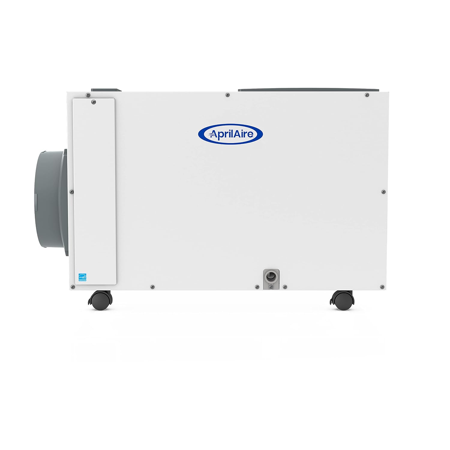AprilAire E130C Pro 130-Pint Whole-House Dehumidifier with Castors, Energy Star Certified, Commercial-Grade for Basement, Crawlspace, or Whole House up to 7,200 sq. ft.