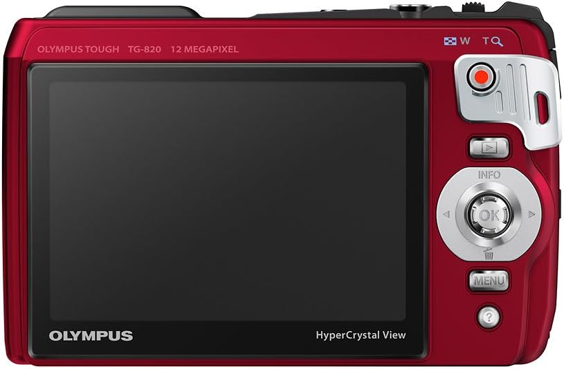 Olympus TG-820 12MP Shock/Water/Freeze-Proof Camera-Red (Old Model)