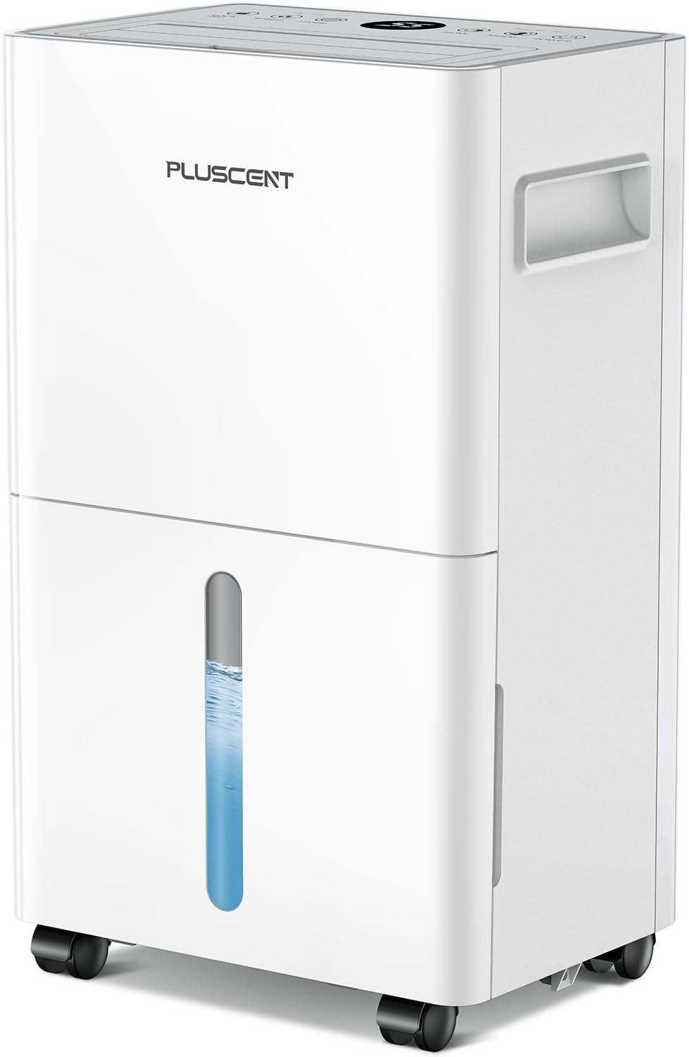 PLUSCENT 21 Pint Dehumidifier for Basement and Home, 1500 Sq Ft Portable Dehumidifier with Drain Hose, Quiet Smart Humidity Control for RV, Bedroom & Bathroom, Auto Defrost, 24H Timer