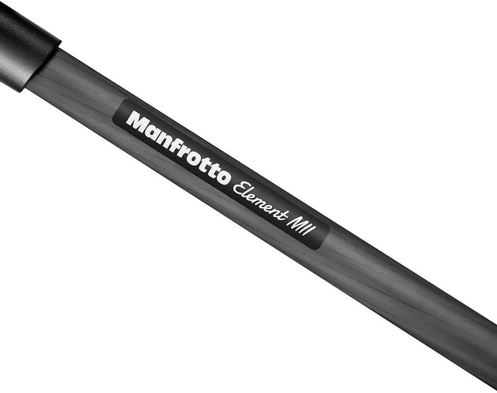 Manfrotto Element MII Mobile Bluetooth 4-Section Carbon Fiber Traveler Tripod, Black