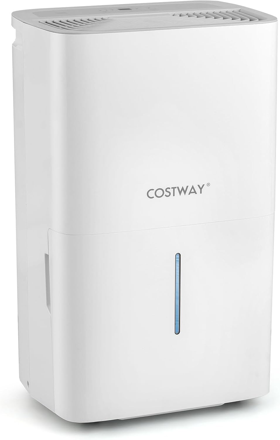 COSTWAY 150 Pints Dehumidifier with Pump, 7000 Sq.Ft Portable Home Dehumidifier for Basements with 2 Modes & 3 Fan Speeds, 2.4 Gallon Tank,16.4 FT Pump Drain Hose