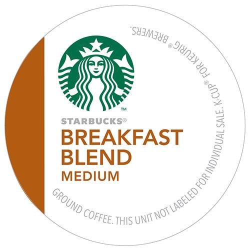 Starbucks Breakfast Blend Coffee K-Cups,8 packs of 24 cups(Total 192)
