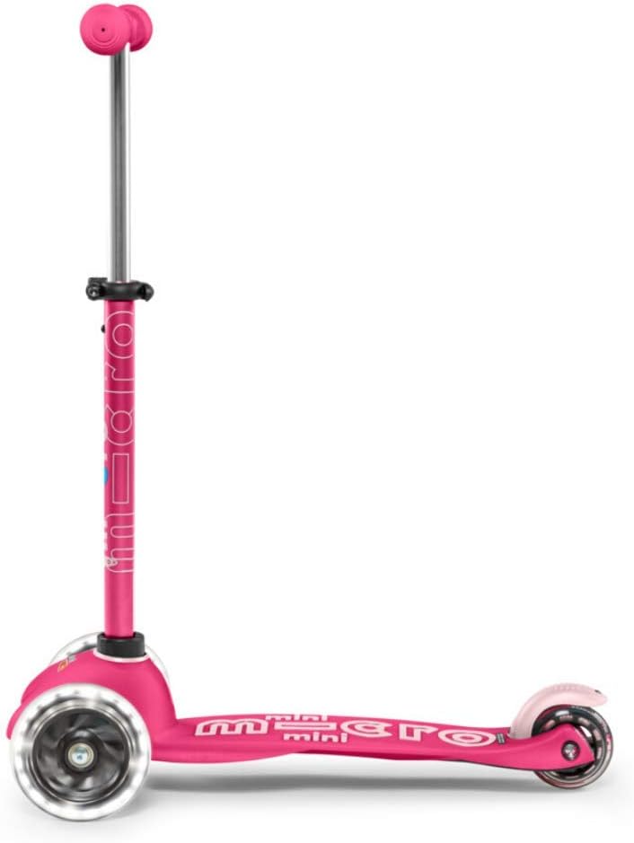 Micro Kickboard | Mini LED Kids Scooter for Ages 2-5 | Children up to 110 lbs | 3 Wheel Lean-to-Steer Design | Adjustable T Bar | Smooth Ride, Motion Activated PU LED Wheels | Swiss Design