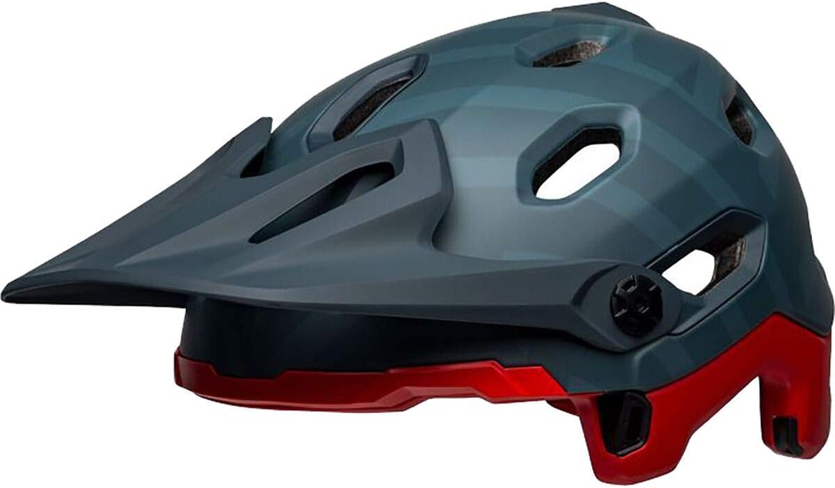 Bell Bike Super Dh MIPS Spherical Bicycle Helmets Prime Matte Blue/Crimson Small