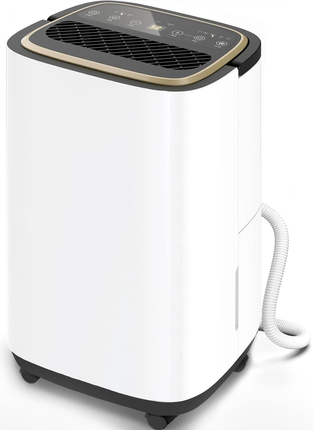 5000 Sq.Ft Dehumidifier for Basement with Drain Hose, Update 50 Pint Large Best Compressor Dehumidifiers for Home or Garage, Smart Humidity Control, 24H Timer & Child Lock, Ideal for Large Rooms
