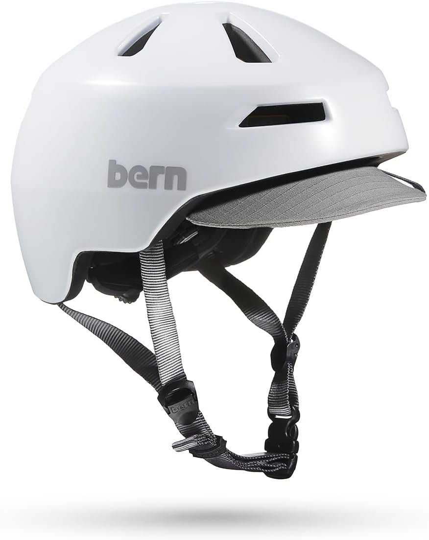 Bern Brentwood 2.0 MIPS Adult Bike Helmet with Rotational Impact Protection│Dial Adjusted Fit│ Flip Visor│Adapts to All Seasons│Fully Certified