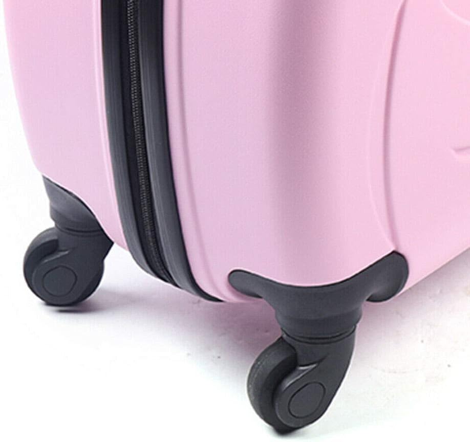 CNCEST 20' Kid's Ride-on Travel Suitcase, Rolling Carry Trolley Luggage with Password Lock, Children's Ride On Trolley Gift (20' Pink)