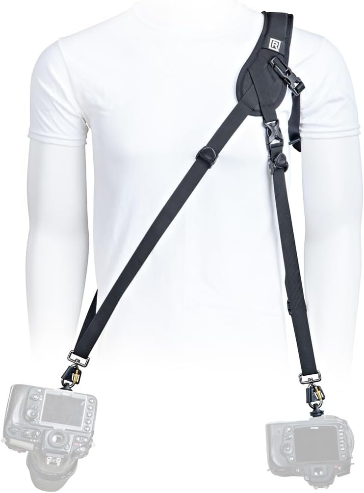 BLACKRAPID Hybrid X Ultra Comfort, Camera Strap for 1 or 2 DSLR, SLR and Mirrorless Cameras