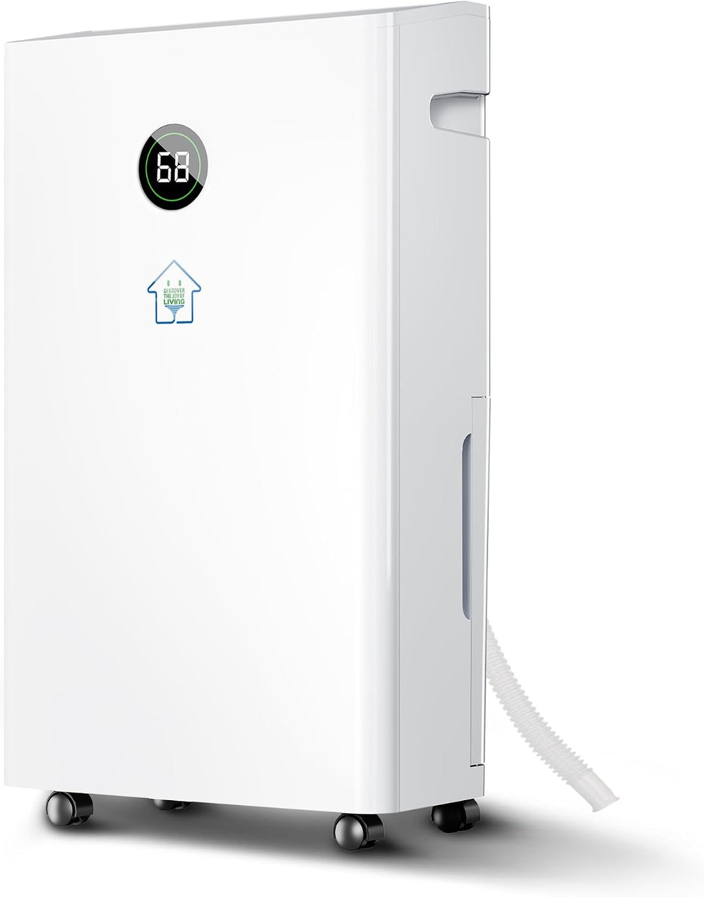 6,500 Sq.Ft Dehumidifier for Basement with Drain Hose, 186 OZ Water Tank, 60 Pint Dehumidifiers for Large Home with Three Operation Modes, Intelligent Humidity Control, 24HR Timer for Bathroom