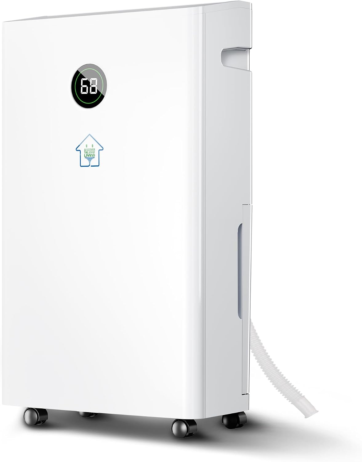 6,500 Sq.Ft Dehumidifier for Basement with Drain Hose, 186 OZ Water Tank, 60 Pint Dehumidifiers for Large Home with Three Operation Modes, Intelligent Humidity Control, 24HR Timer for Bathroom