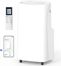 14,000 BTU Portable Air Conditioner & Heater Combo, 4-in-1 AC Unit Cools/Heats/Dehumidifies/Fan, Wi-Fi Smart for Room Up to 700 Sq.Ft, Remote Control, 360° Wheels for Bedroom Large Room