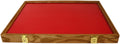 Wood Display Case for Collectibles, Knives, Arrowheads, Pins, Medals and More (24 x 18 x 2, Oak)