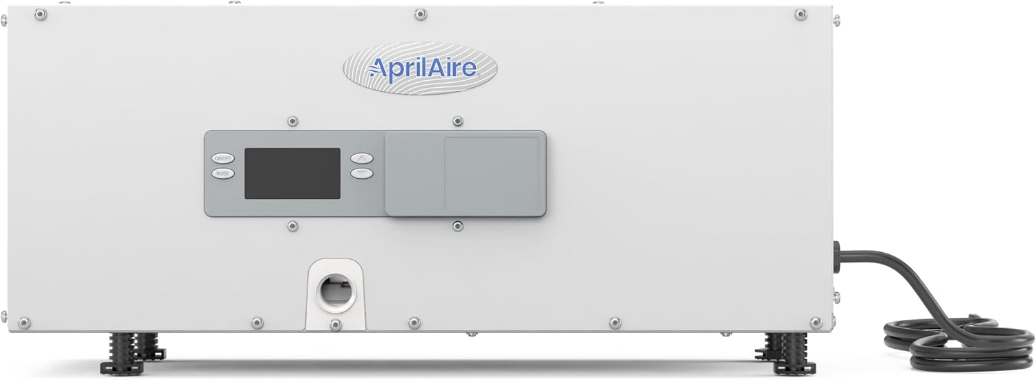 AprilAire E050 Dehumidifier – Compact, 50 PPD for Crawl Spaces, Attics, Garages, Basements up to 1,600 Sq. Ft., Part of the AprilAire Healthy Air System