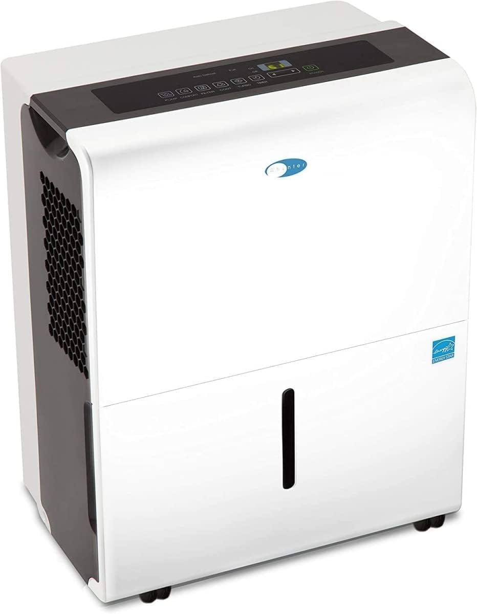 Whynter Energy Star RPD-506EWP 50 Pint High Capacity Portable Dehumidifier with Pump up to 4000 sq ft, White w/Black sides
