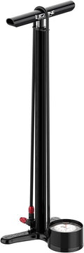 LEZYNE CNC Floor Drive 3.5 Bicycle Floor Pump with 3.5' Analog/Digital Gauge - CNC Machined Aluminum High Pressure 220PSI Tire Air Pump for Road/Track Bikes - ABS-1 Pro Chuck for Presta/Schrader Valve