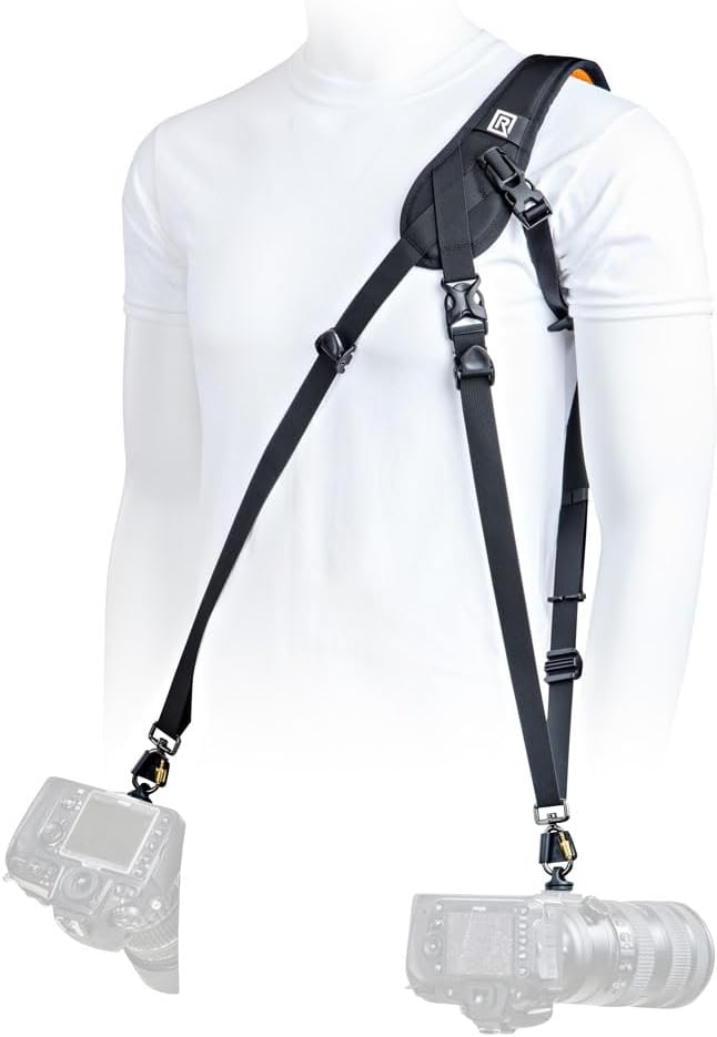 BLACKRAPID Hybrid X Ultra Comfort, Camera Strap for 1 or 2 DSLR, SLR and Mirrorless Cameras