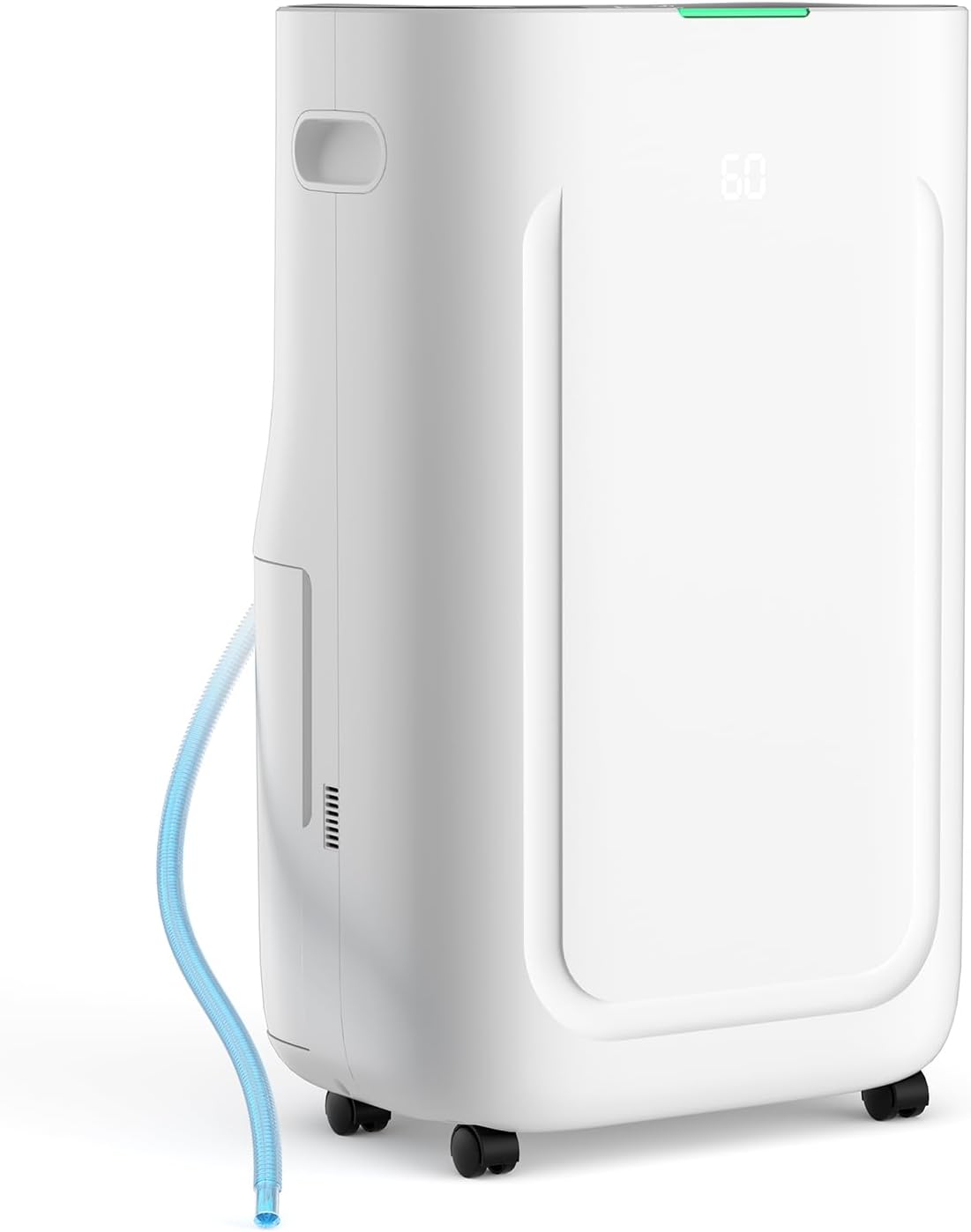 Ludatido 2025 Upgraded 5000 Sq.Ft 80 Pint Dehumidifier for Basements with Large 6.5L Water Tank, 24H Timer, Child Lock Defrost, Silent, Mold, 4 Modes Operation Auto shut-off