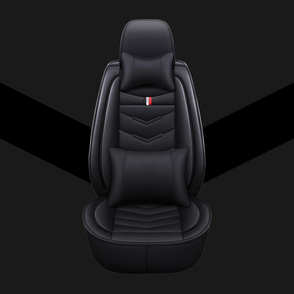Car Seat Covers Fit for Mazda Cx-90 2025-2025, Leather Seat Covers for Car, Waterproof Non-Slip Durable Car Seat Protector(2 Seats with Pillow,Black)