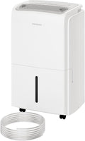 hOmeLabs Dehumidifier 6,000 Sq Ft Rooms (40 Pint MAX 104 Pint at 95°F, 90% RH) with Pump for Home, Office, Basements with Powerful Moisture Removal, Humidity Control, Auto Shut-off, Quiet Operation