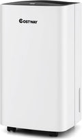 COSTWAY Dehumidifier for Large Room and Basements, Portable 30 Pints Dehumidifier with 3 Modes, 2 Speeds, Low Noise, 24H Timer, Auto or Manual Drainage