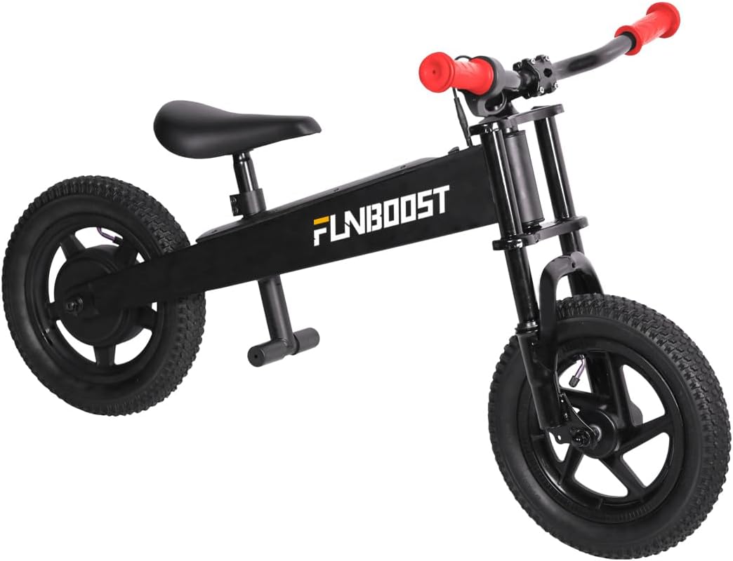 K2 Electric Balance Bike for Kids, 12 inch Pneumatic Tire Kids Electric Bike, 150W Peak Motor 24V/2AH Battery, Range 6 Miles, Suspension Fork, Adjustable Seat, Electric Motorcycle for Ages 3-8