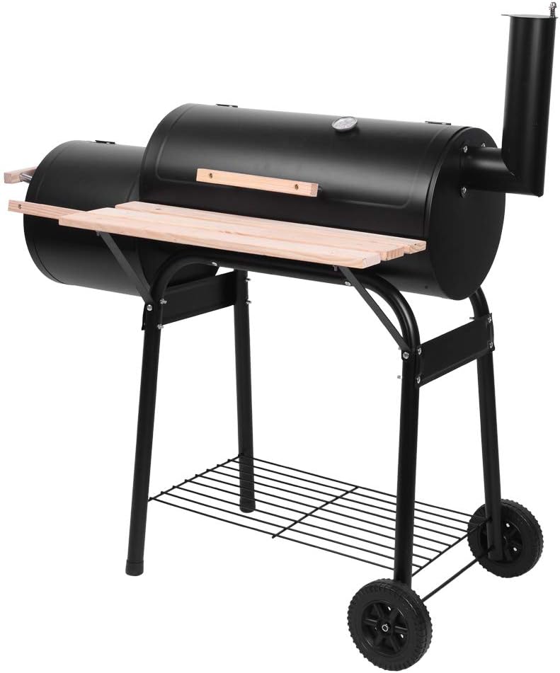 Ochine Portable Charcoal Grill, Barbecue Charcoal Grill, Stainless Steel Folding BBQ Grill and Smoker, Barbecue Grill for Outdoor Cooking Camping Hiking Picnics Garden Beach Party BBQ Tools