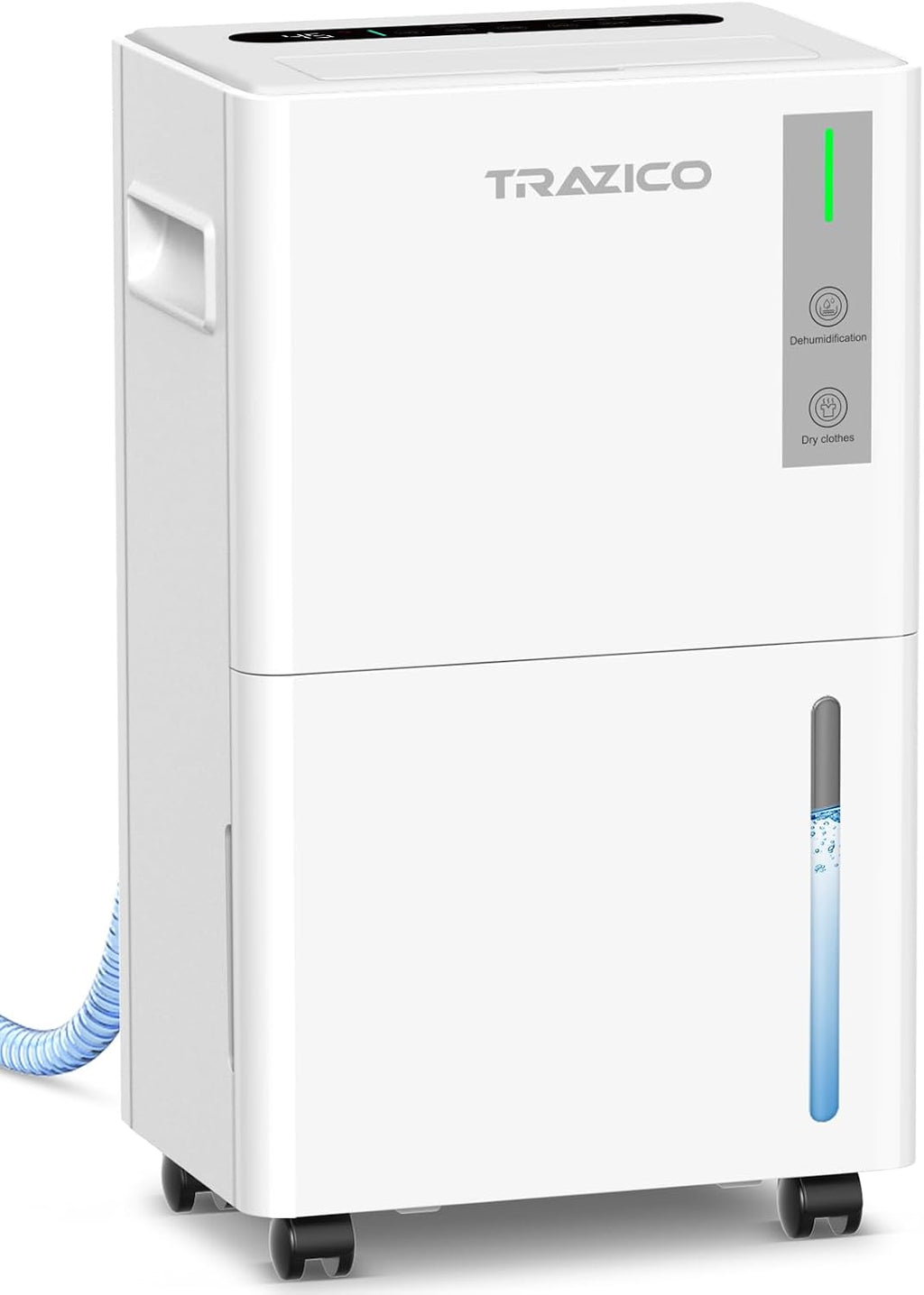 1500 Sq.ft Dehumidifier for Basement, Trazico 21 Pint Quiet Dehumidifiers for Home with Drain Hose, Smart Humidity Control, 3 Modes, 24H Timer, Auto Defrost, for Large Room, Bedroom, and Bathroom