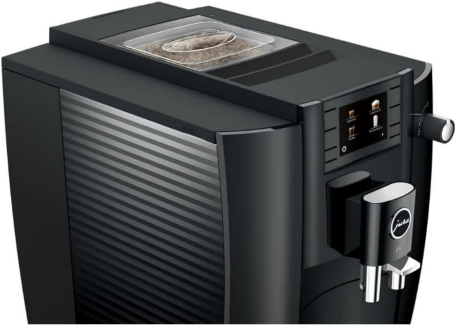 Jura 15622 E6 2.8-Inch Color Display Automatic Espresso Machine with Easy Cappuccino Function, Piano Black (Renewed)