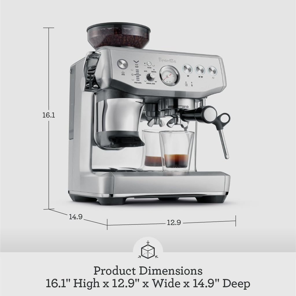 Breville Barista Express Impress BES876BST, Black Stainless Steel